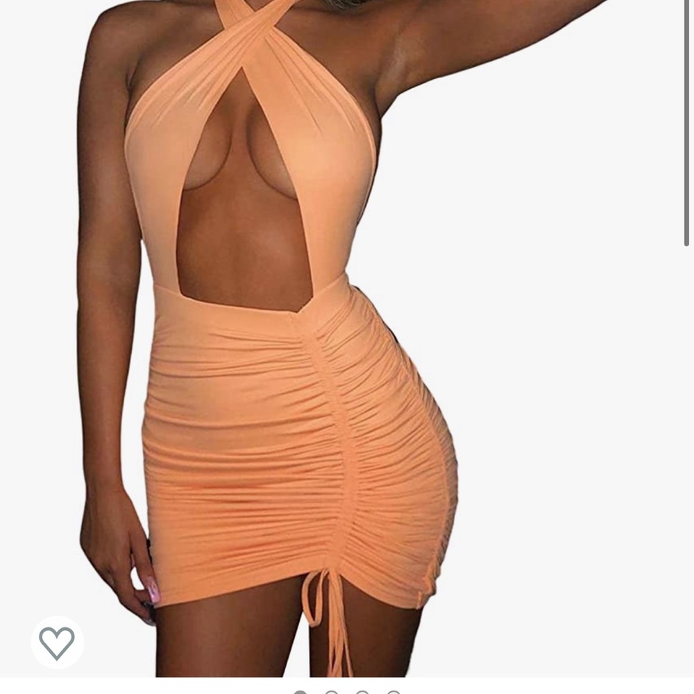 Crisscross mini dress